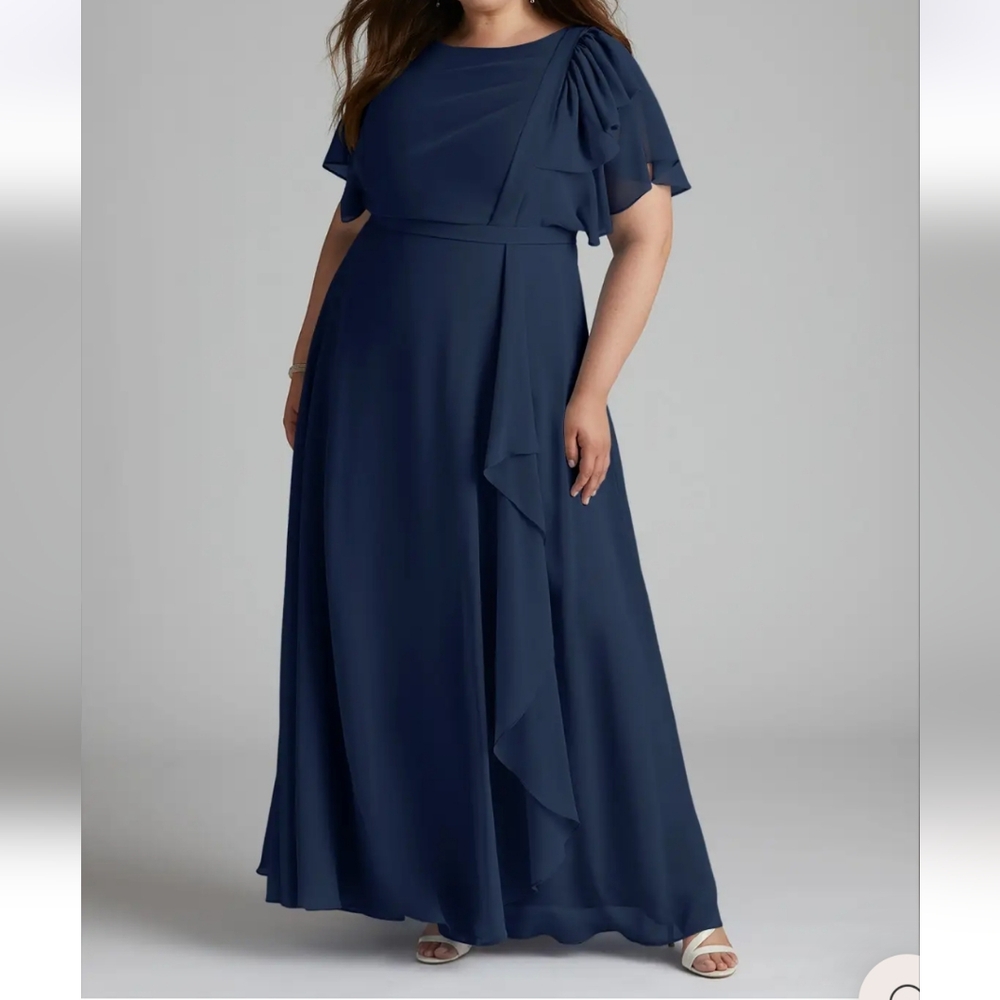Navy Formal Dress Sz 28W